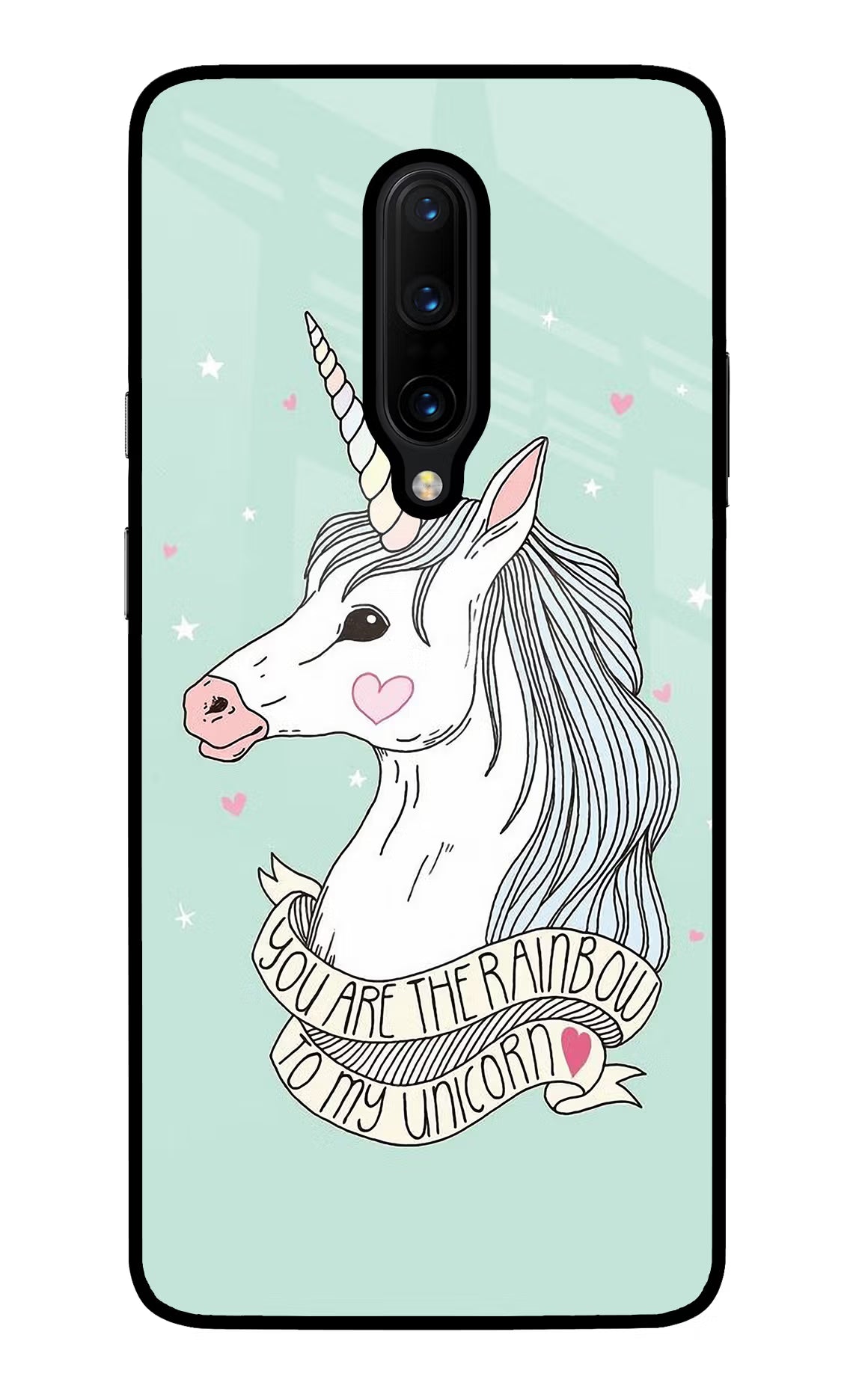 Unicorn Wallpaper Oneplus 7 Pro Glass Case Back Cover by Casekaro