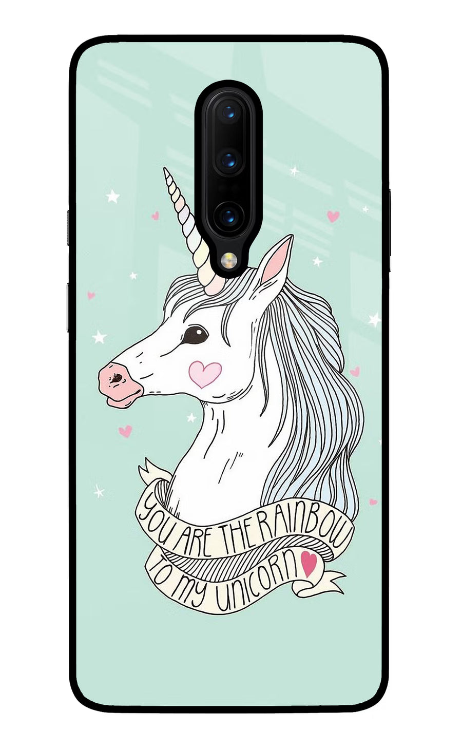 Unicorn Wallpaper Oneplus 7 Pro Back Cover, Glass case