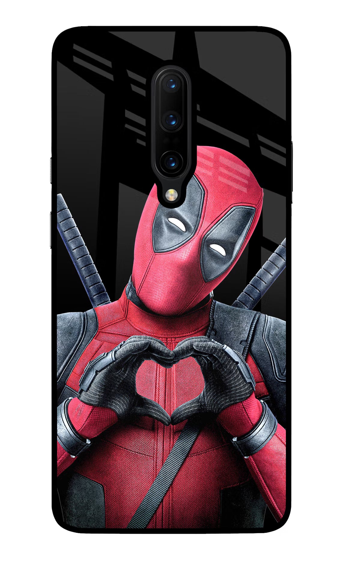 Deadpool Oneplus 7 Pro Glass Case Back Cover by Casekaro