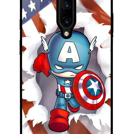 Captain America Oneplus 7 Pro Glass Case