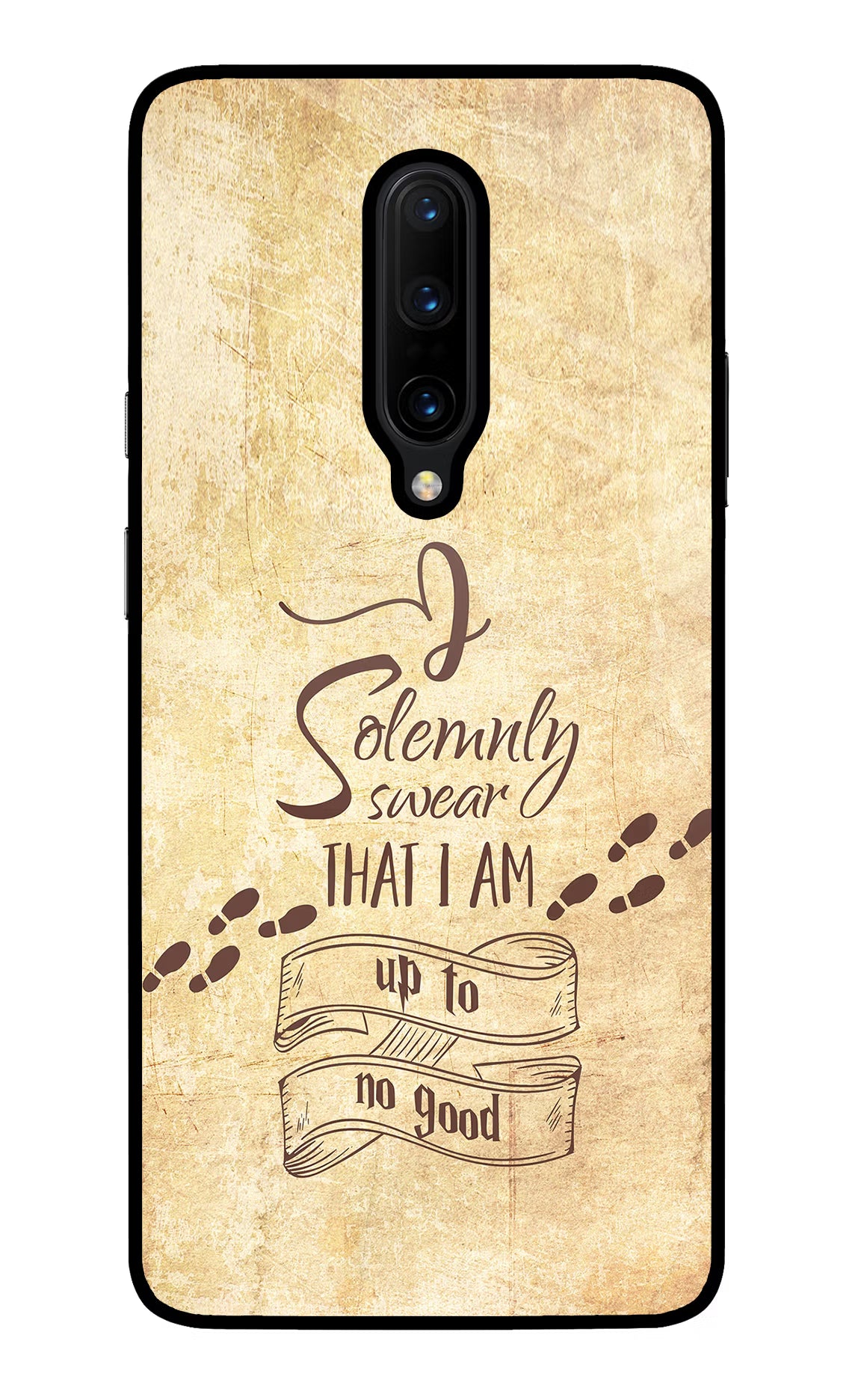 I Solemnly swear that i up to no good Oneplus 7 Pro Glass Case Back Cover by Casekaro
