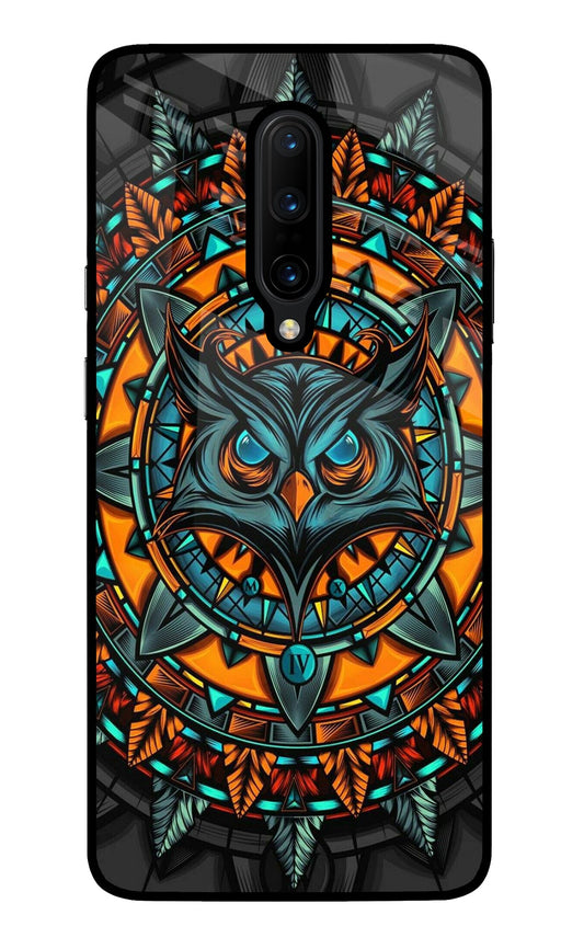 Angry Owl Art Oneplus 7 Pro Glass Case