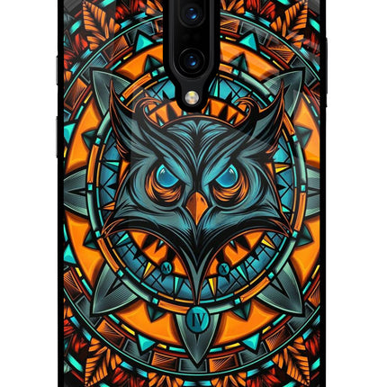 Angry Owl Art Oneplus 7 Pro Glass Case
