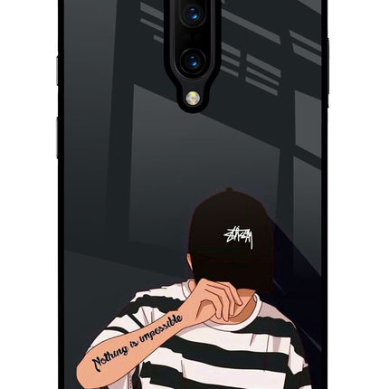 Aesthetic Boy Oneplus 7 Pro Glass Case