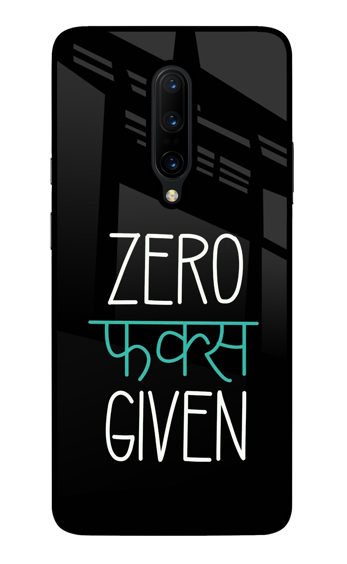 Zero Fucks Given Oneplus 7 Pro Glass Case