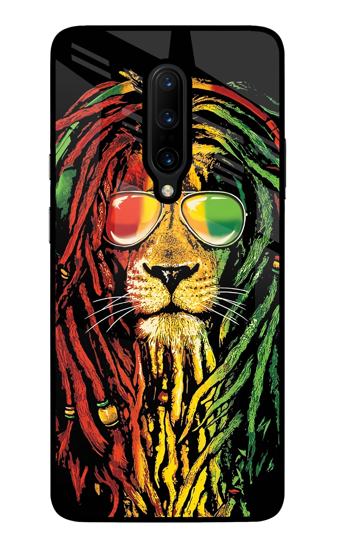 Rasta Lion Oneplus 7 Pro Glass Case