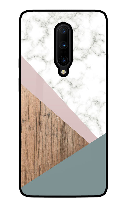 Marble wood Abstract Oneplus 7 Pro Glass Case