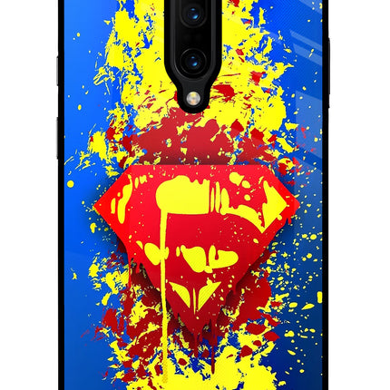 Superman logo Oneplus 7 Pro Glass Case