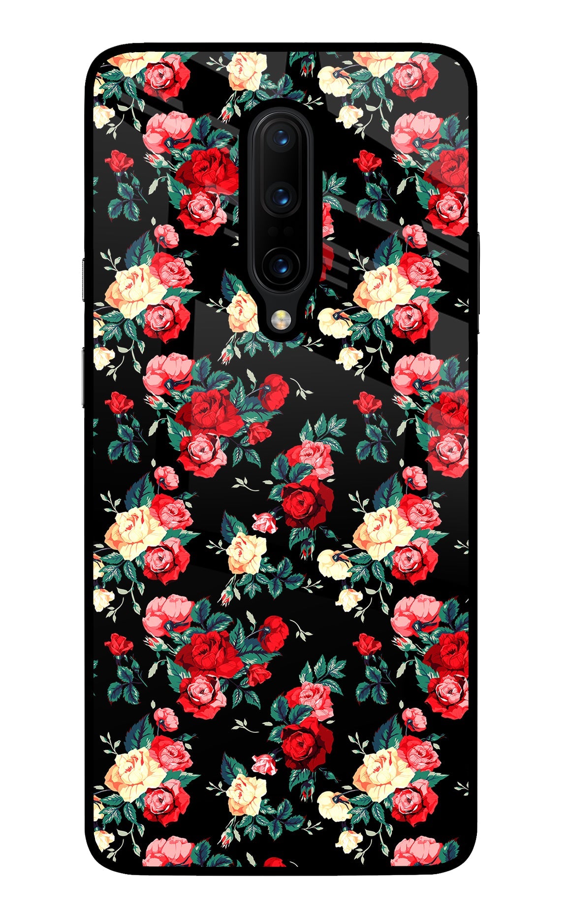 Rose Pattern Oneplus 7 Pro Back Cover