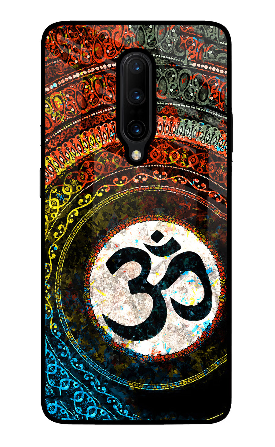 Om Cultural Oneplus 7 Pro Back Cover, Glass case
