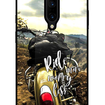 Ride More Worry Less Oneplus 7 Pro Glass Case