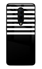 Black and White Print Oneplus 7 Pro Glass Case