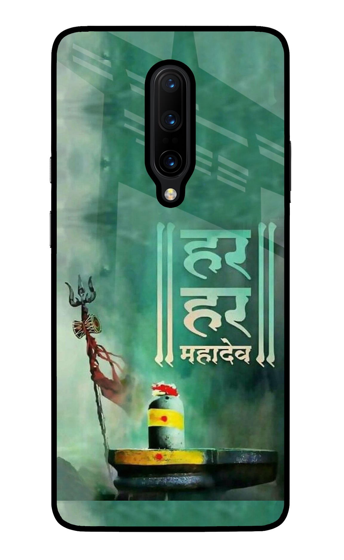 Har Har Mahadev Shivling Oneplus 7 Pro Glass Case