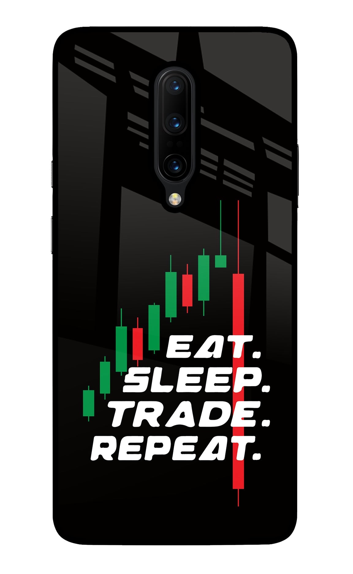 Eat Sleep Trade Repeat Oneplus 7 Pro Back Cover