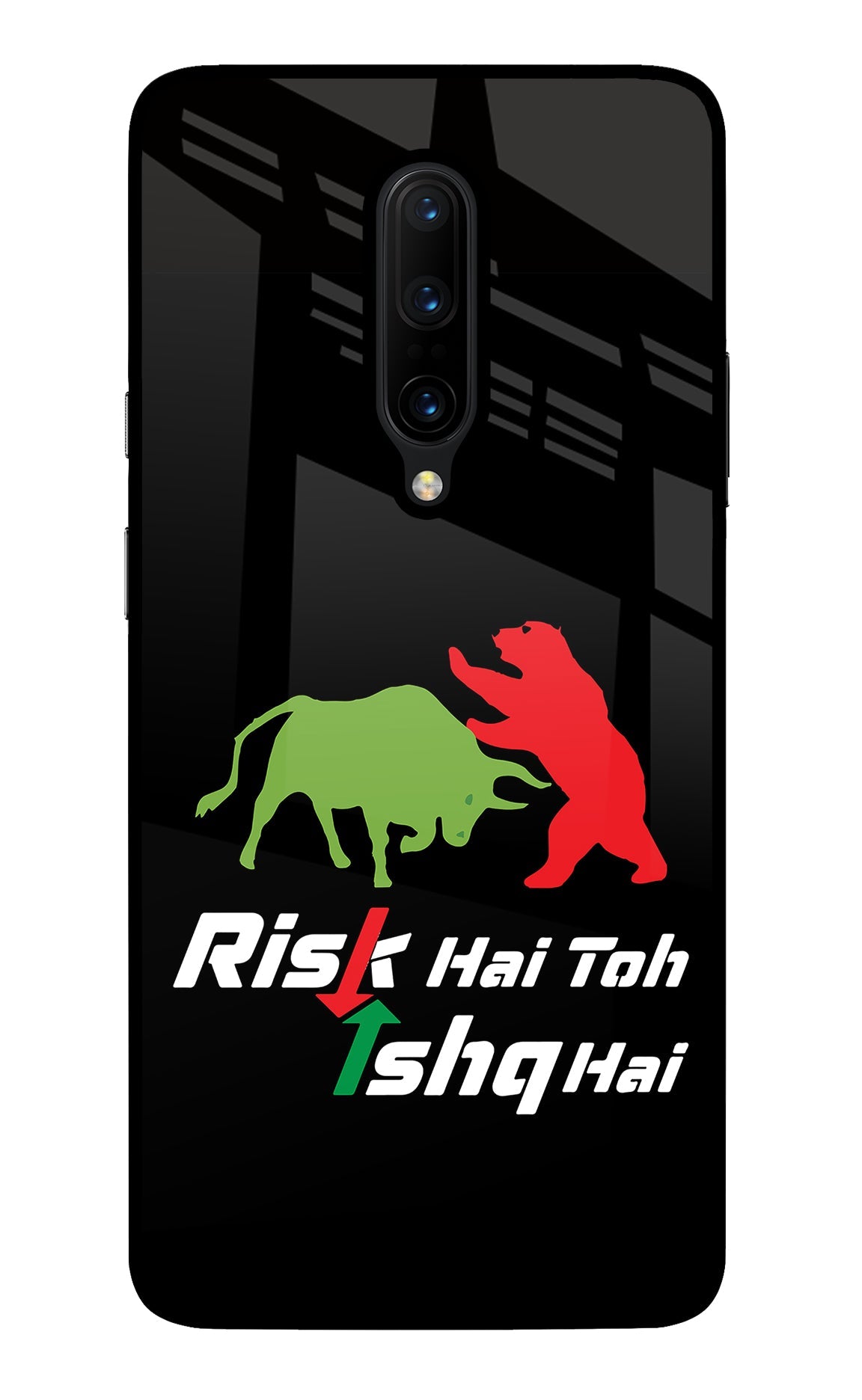 Risk Hai Toh Ishq Hai Oneplus 7 Pro Glass Case