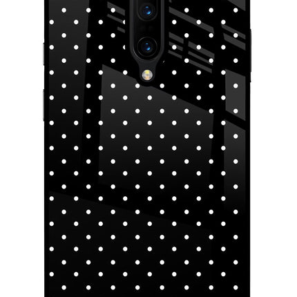 White Dots Oneplus 7 Pro Glass Case