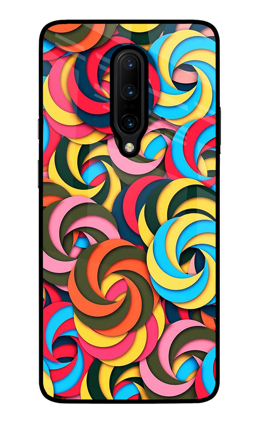 Spiral Pattern Oneplus 7 Pro Glass Case