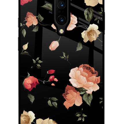 Flowers Oneplus 7 Pro Glass Case