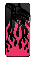 Fire Flames Oneplus 7 Pro Glass Case