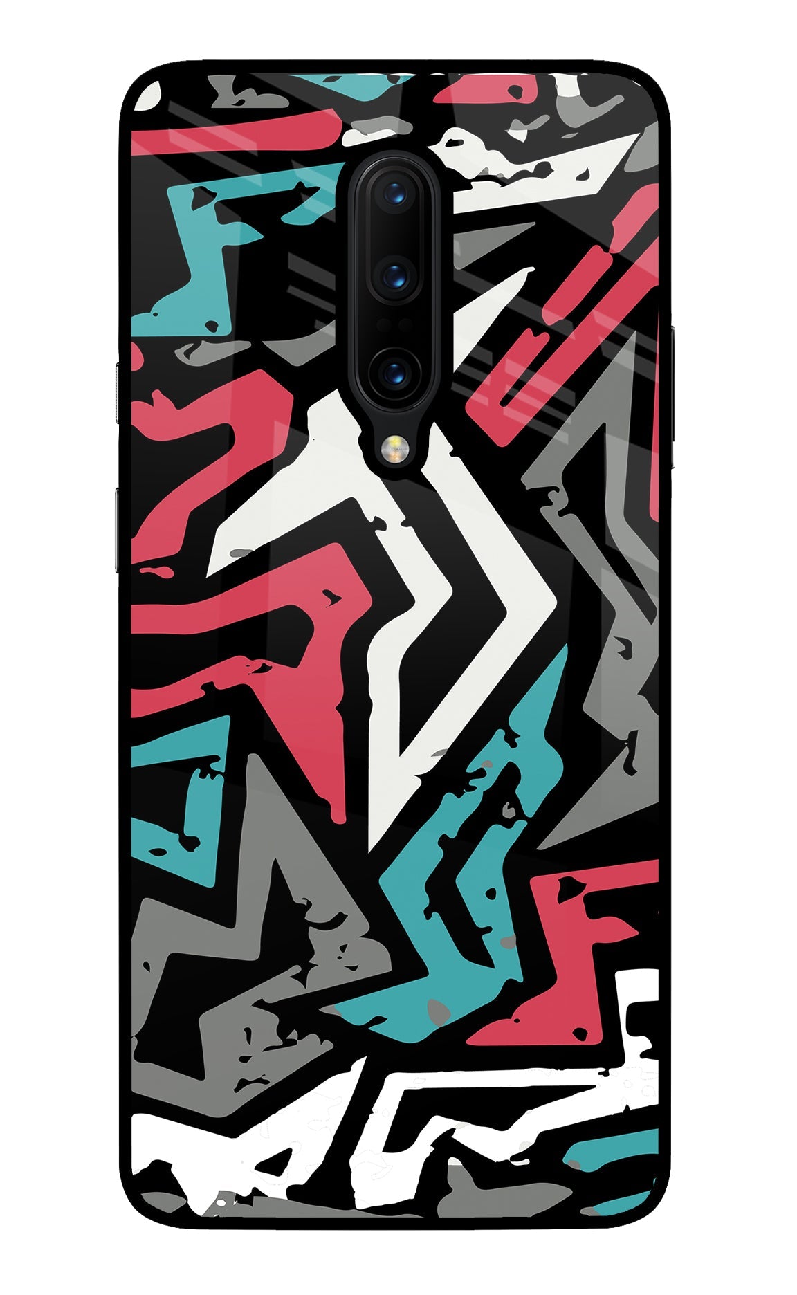 Geometric Graffiti Oneplus 7 Pro Glass Case