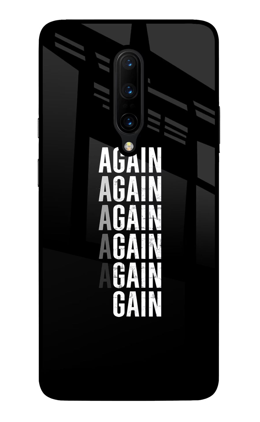 Again Again Gain Oneplus 7 Pro Back Cover, Glass case