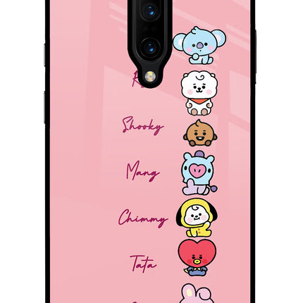 BTS names Oneplus 7 Pro Glass Case
