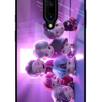 BTS Chibi Oneplus 7 Pro Glass Case