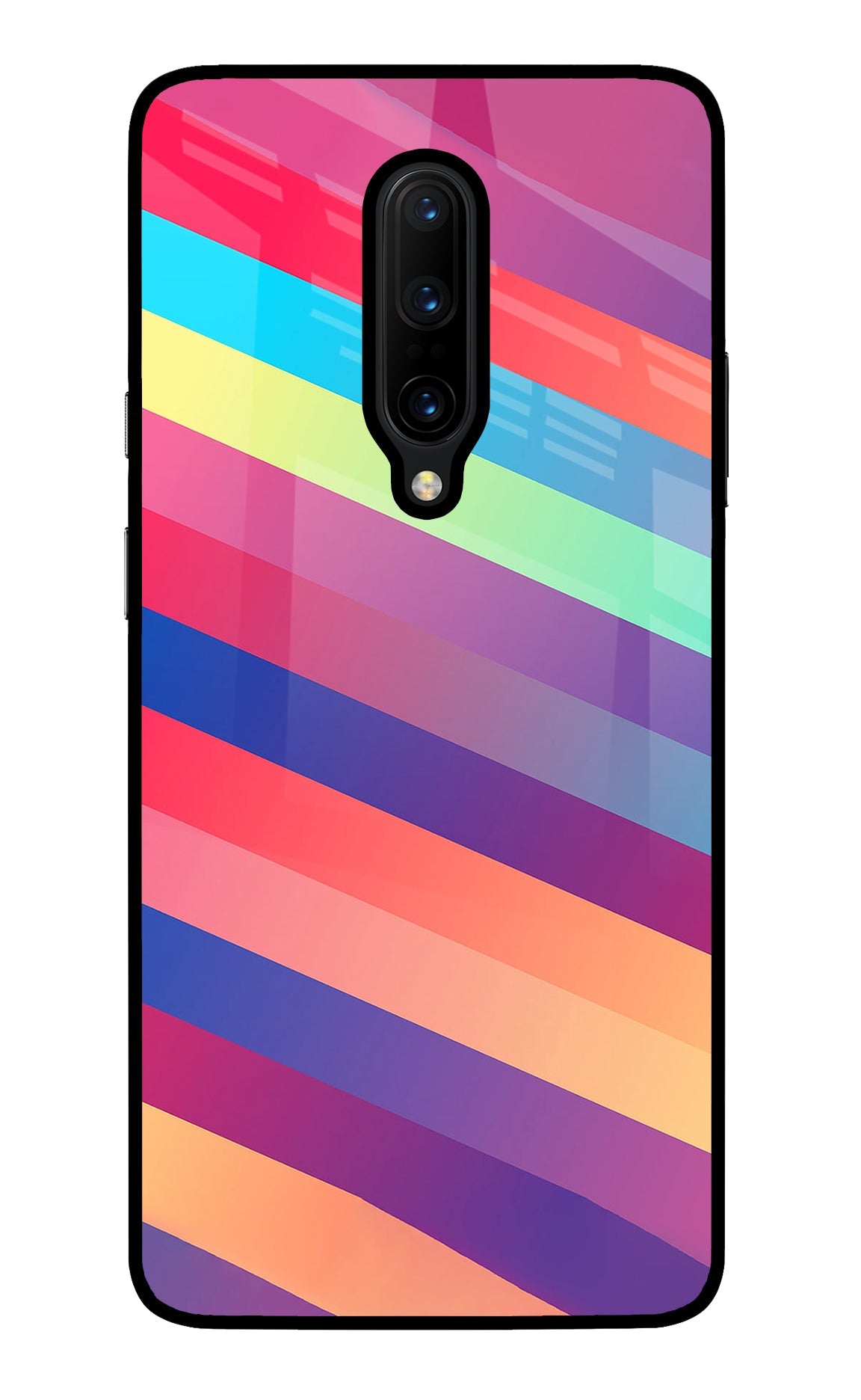 Stripes color Oneplus 7 Pro Back Cover