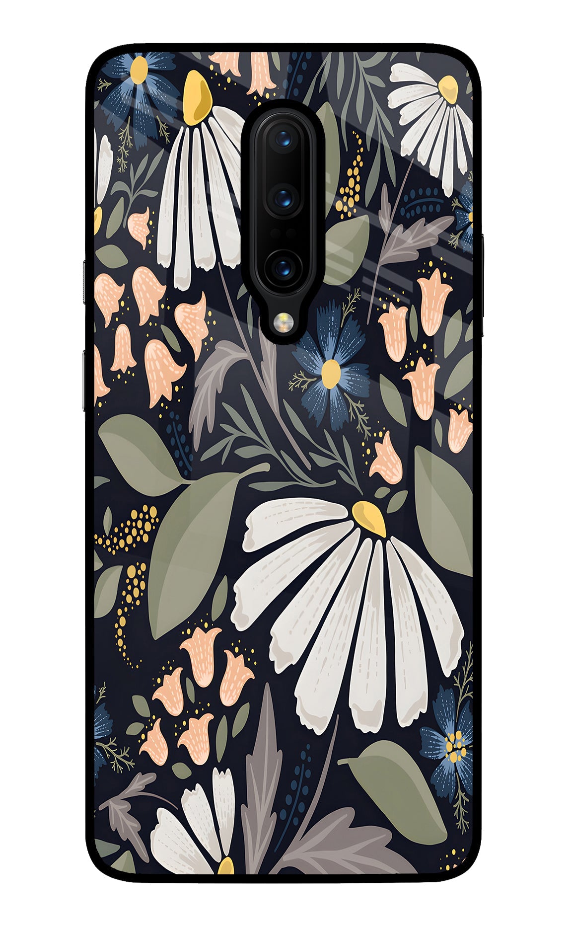 Flowers Art Oneplus 7 Pro Glass Case