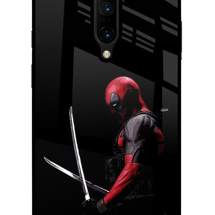 Deadpool Oneplus 7 Pro Glass Case Back Cover by Casekaro