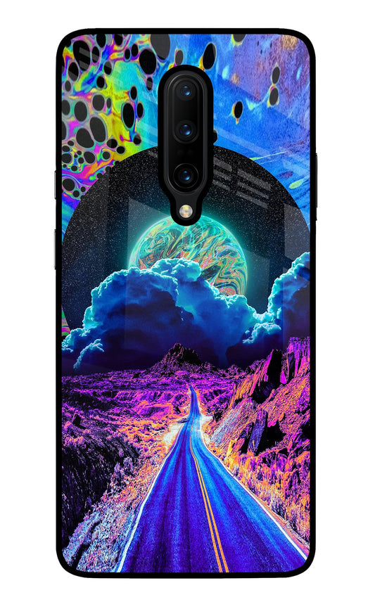 Psychedelic Painting Oneplus 7 Pro Glass Case