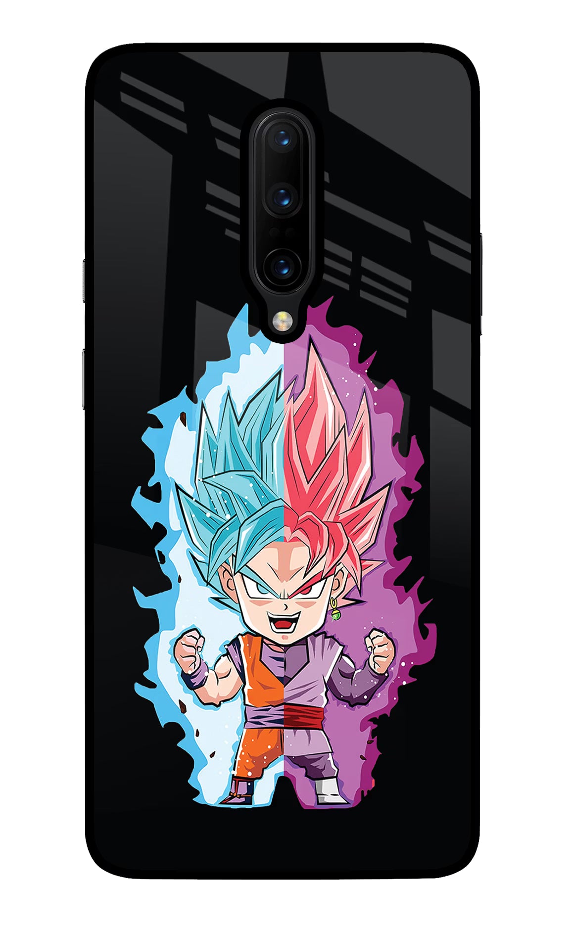 Chota Goku Oneplus 7 Pro Glass Case Back Cover by Casekaro