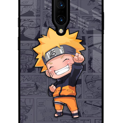 Chota Naruto Oneplus 7 Pro Glass Case Back Cover by Casekaro