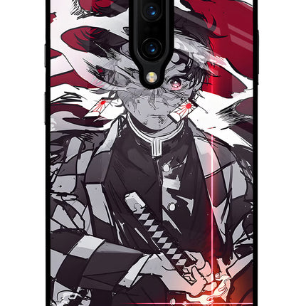 Demon Slayer Oneplus 7 Pro Glass Case Back Cover by Casekaro