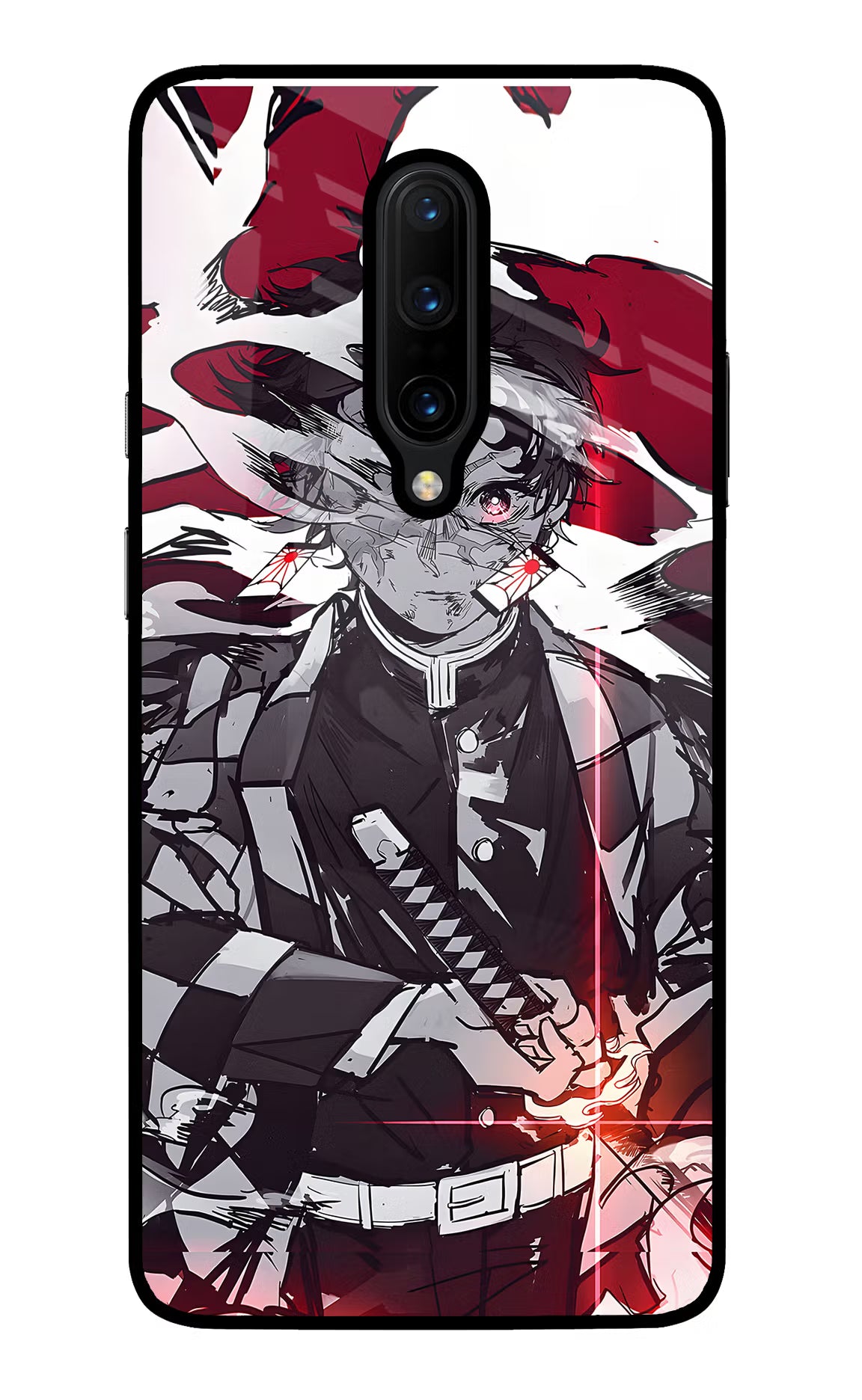 Demon Slayer Oneplus 7 Pro Glass Case Back Cover by Casekaro