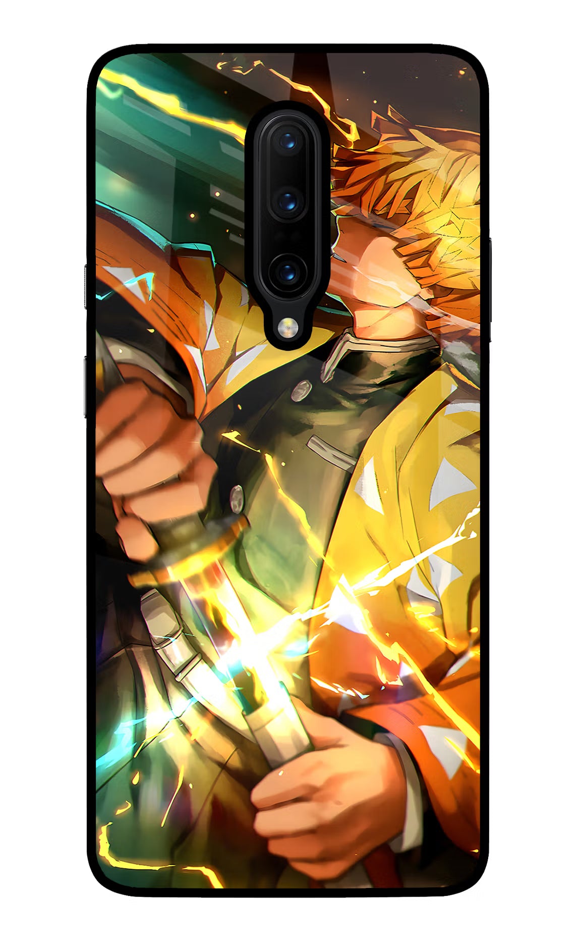 Demon Slayer Oneplus 7 Pro Glass Case Back Cover by Casekaro