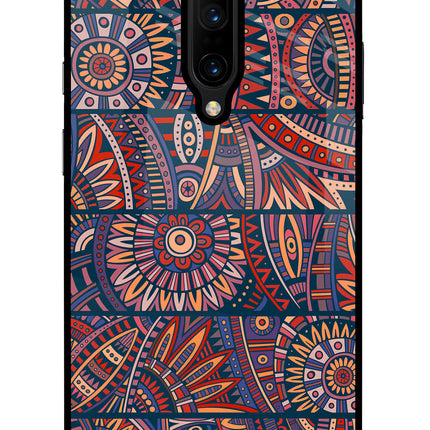 African Culture Design Oneplus 7 Pro Glass Case