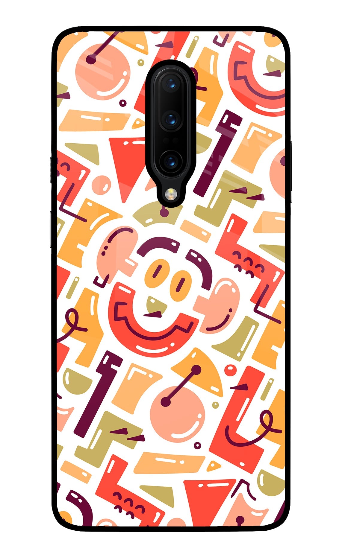 Doodle Pattern Oneplus 7 Pro Back Cover