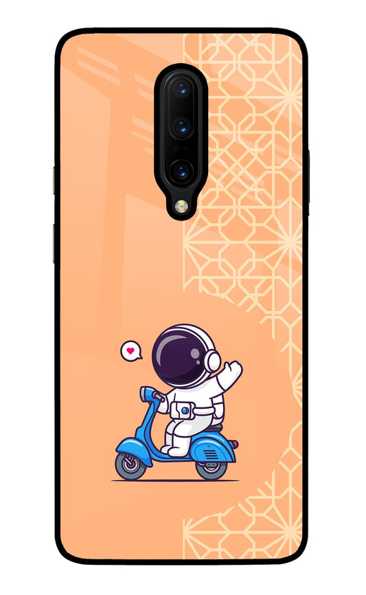 Cute Astronaut Riding Oneplus 7 Pro Glass Case