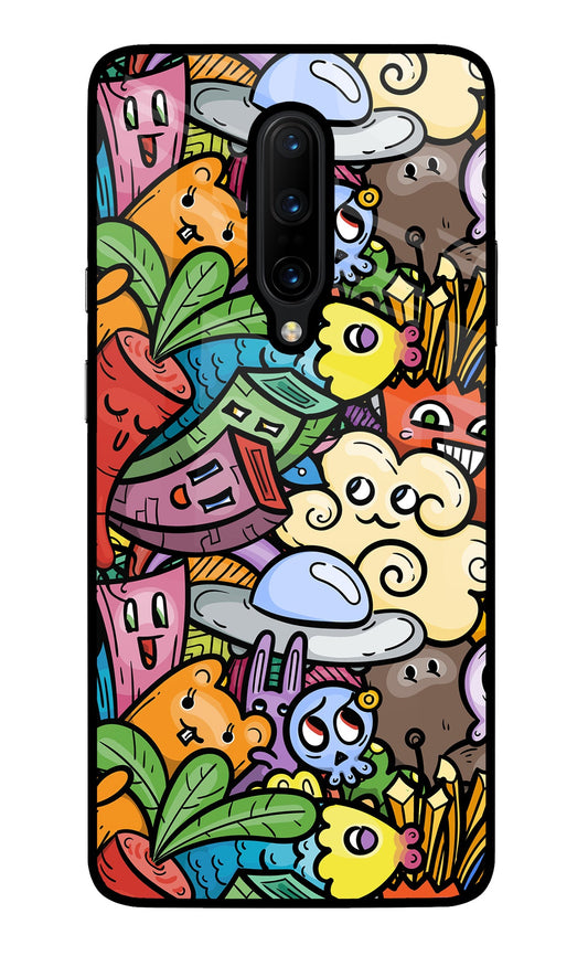 Veggie Doodle Oneplus 7 Pro Glass Case