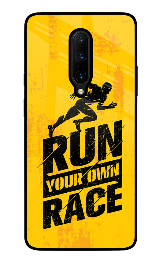 Run Your Own Race Oneplus 7 Pro Glass Case
