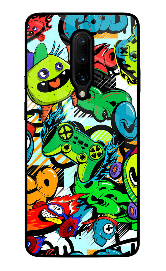 Game Doodle Oneplus 7 Pro Glass Case