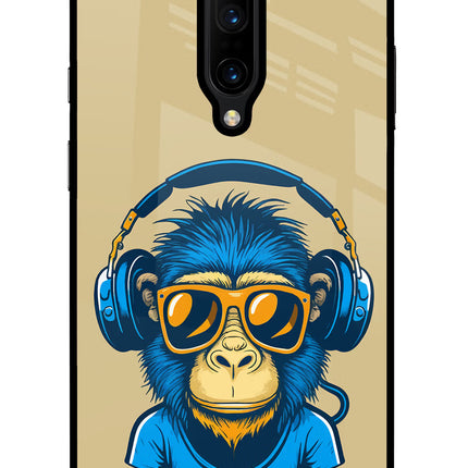Monkey Headphone Oneplus 7 Pro Glass Case