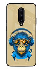 Monkey Headphone Oneplus 7 Pro Glass Case