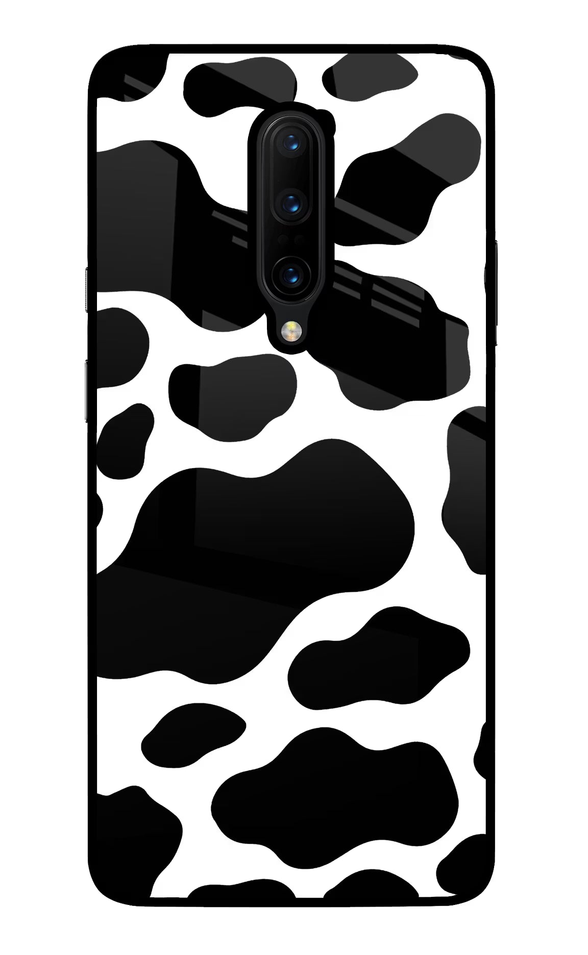 Cow Spots Oneplus 7 Pro Glass Case Back Cover by Casekaro