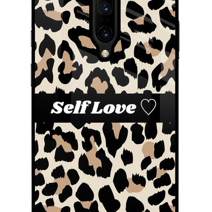 Leopard Print Self Love Oneplus 7 Pro Glass Case