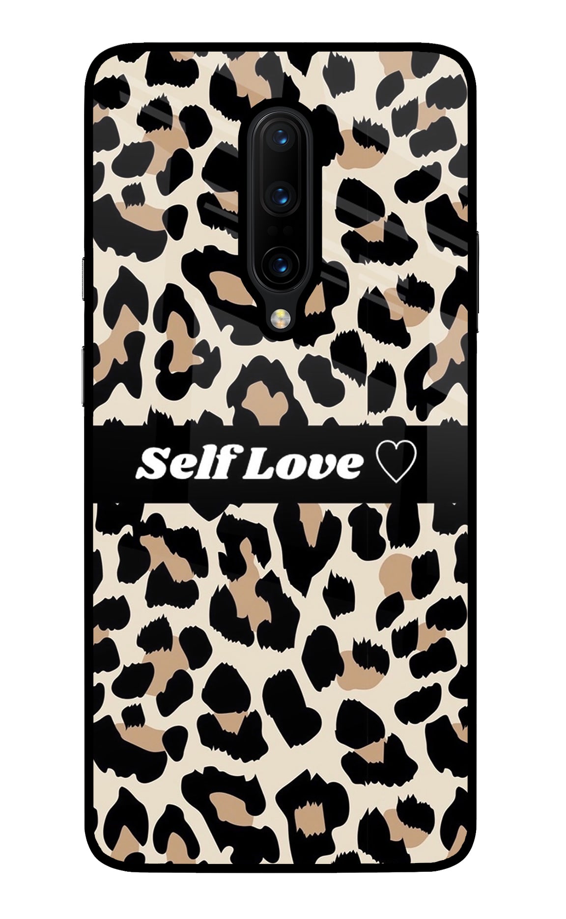 Leopard Print Self Love Oneplus 7 Pro Glass Case