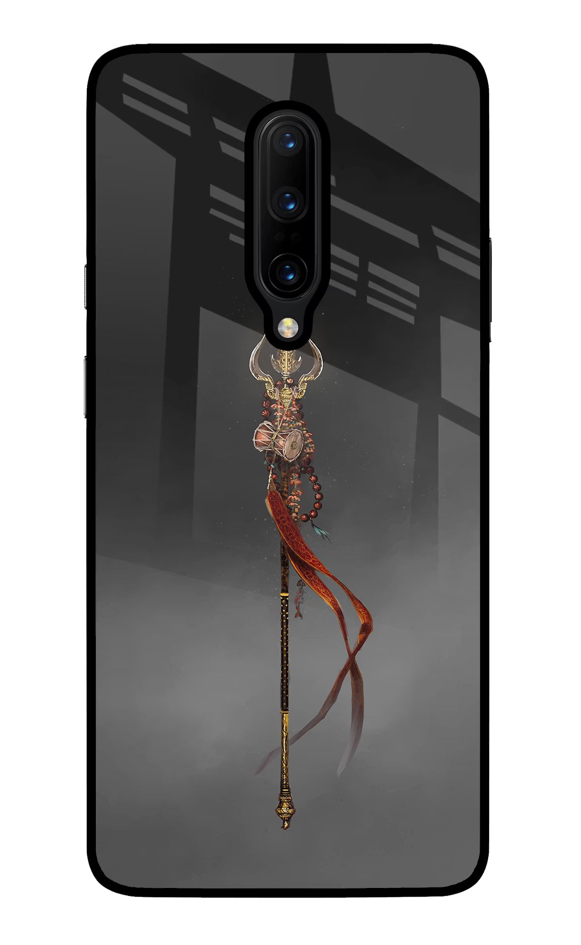 Shiv Trishul Oneplus 7 Pro Glass Case Back Cover by Casekaro