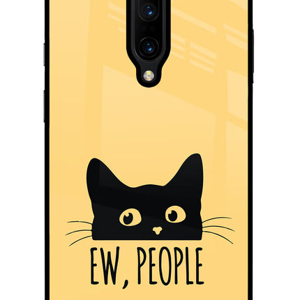 Ew People Catitude Oneplus 7 Pro Glass Case