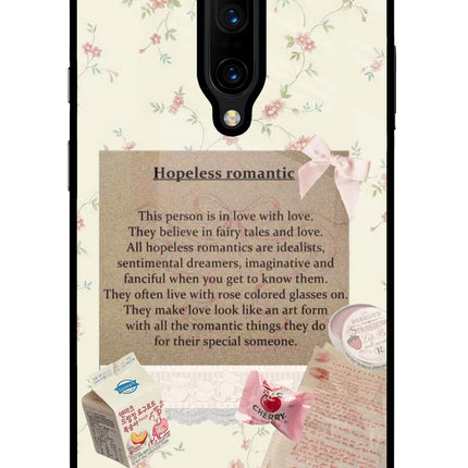 Hopeless Romantic Oneplus 7 Pro Glass Case